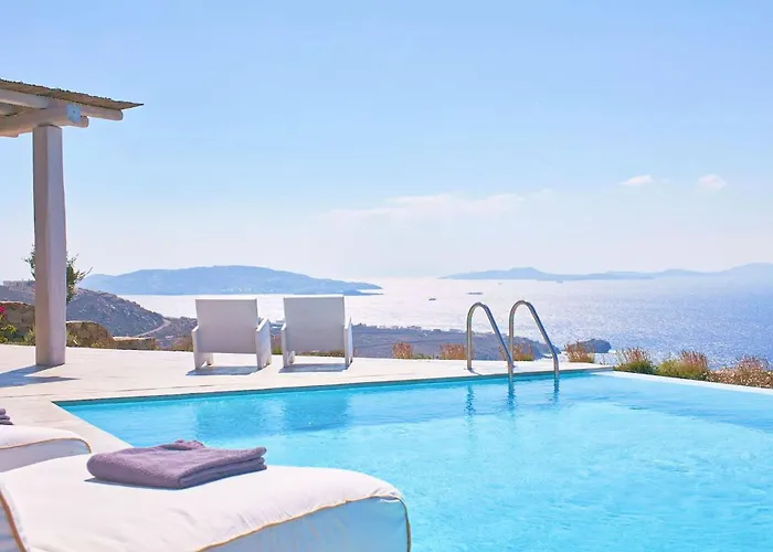 Villa Houlakia Azure Mykonos Sea Views Private Pool Near Mykonos Town * Fanari (Mykonos)